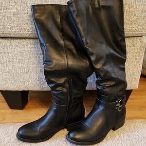 Black Knee-High Boots NWOT